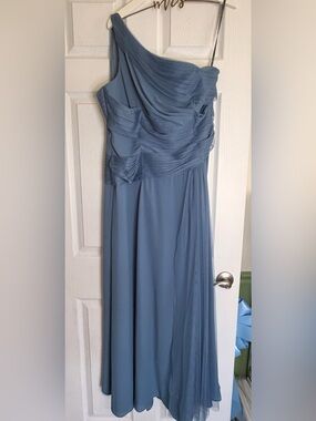 💙 White by Vera Wang Blue Bridesmaid Dress 14